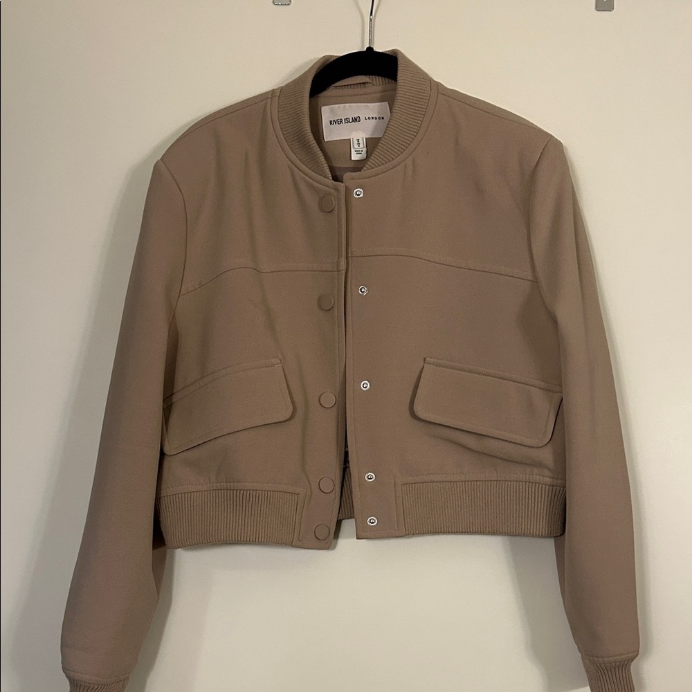 River Island Women's Brown Bomber Jacket. LAST CHANCE